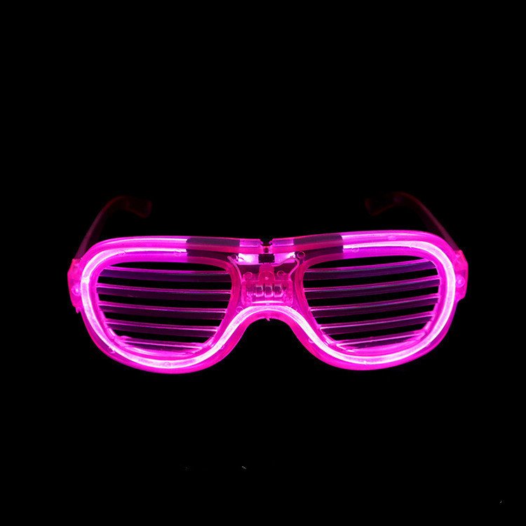 Luminous Glasses LED Light Up Glasses Party Decoration Purple Color Luminous Shutter Shades Glow Glasses Children Adults Holiday Accessories Gift - Image 6