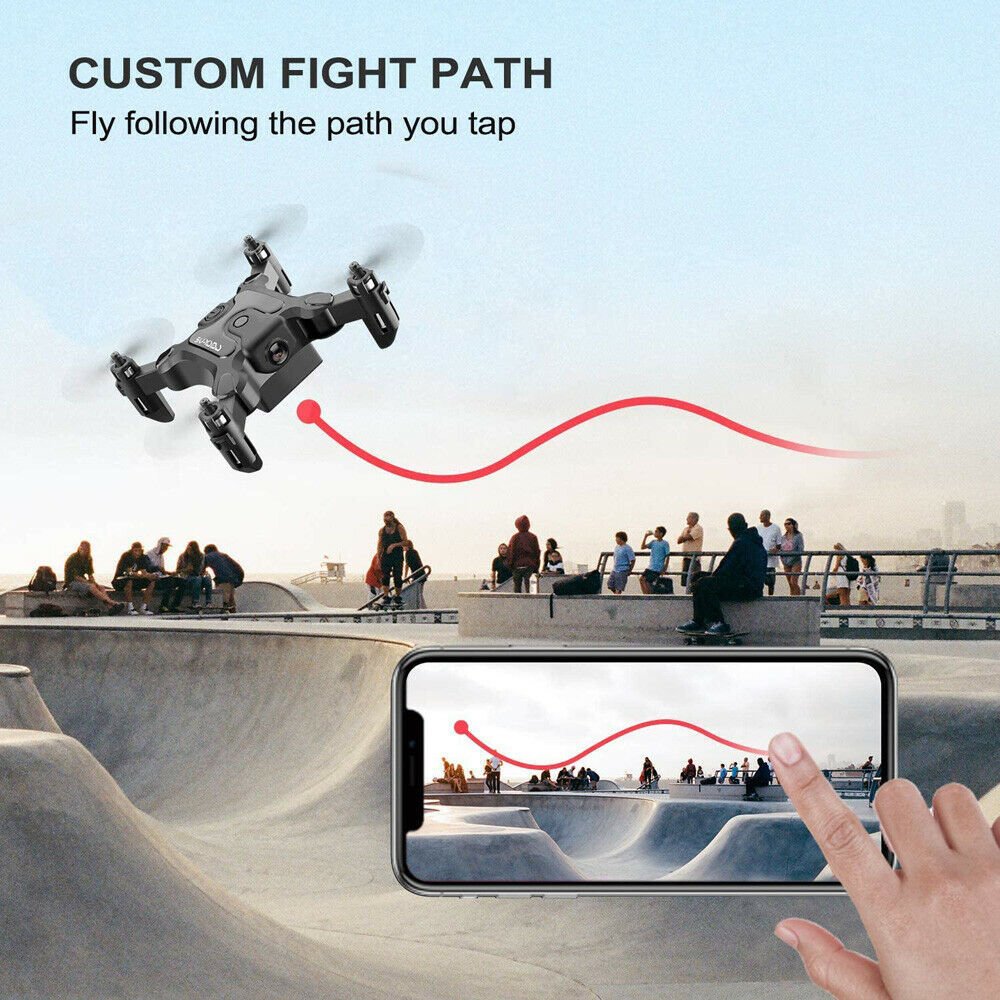 AU- V2 Mini Drone Selfie WIFI FPV - HD Camera Foldable Arm RC Quadcopter Toy - Image 4