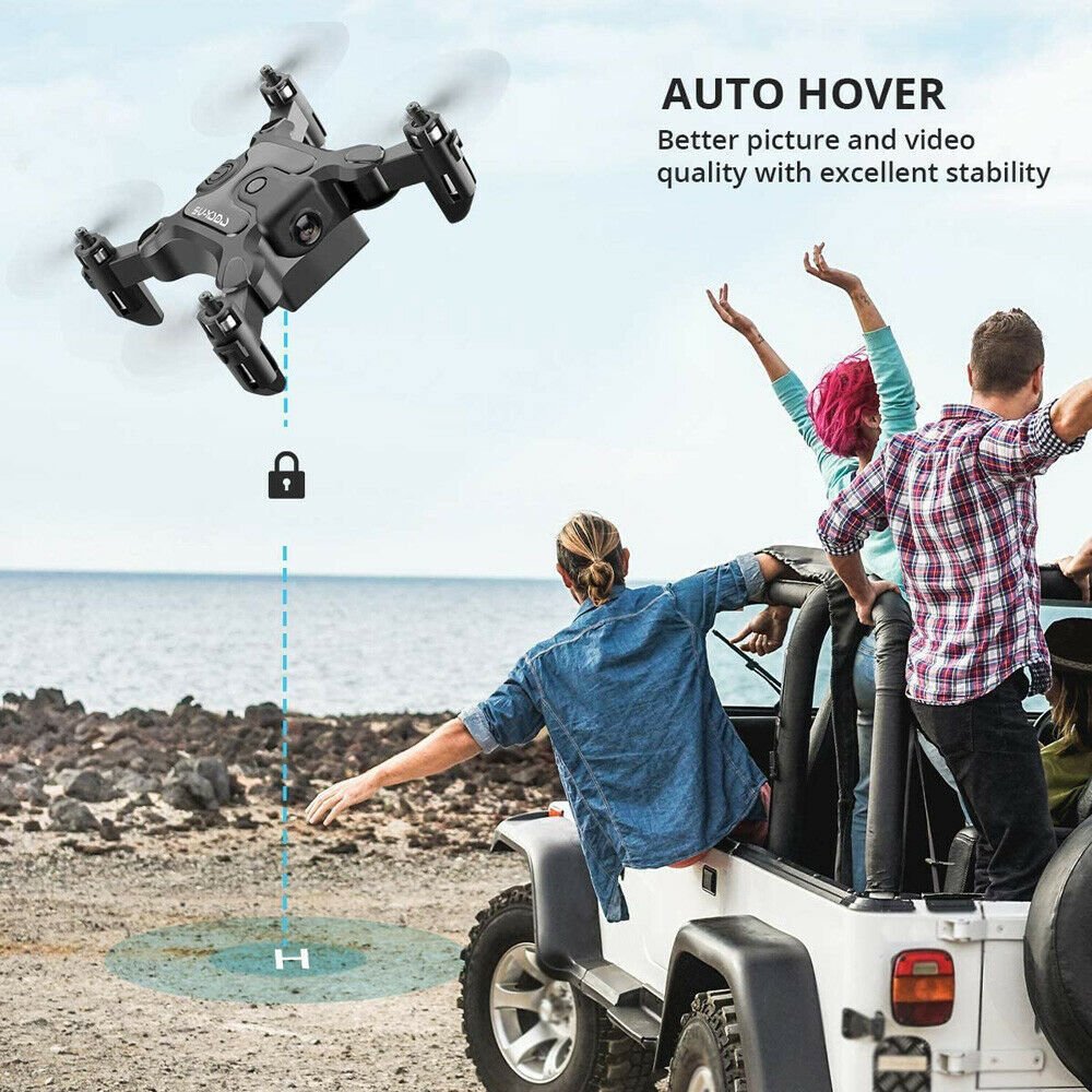 AU- V2 Mini Drone Selfie WIFI FPV - HD Camera Foldable Arm RC Quadcopter Toy - Image 9