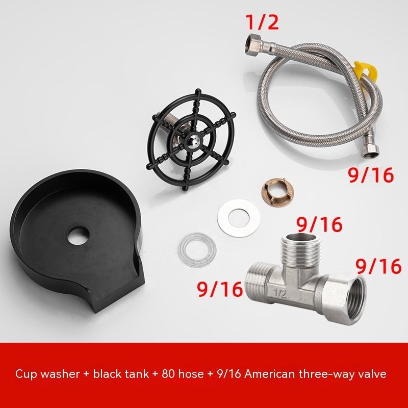 Bar Counter Cup Washer Sink High-pressure Spray Automatic Faucet Coffee Pitcher Wash Cup Tool Kitchen - Image 8